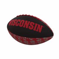 Wisconsin Badgers Rubber Repeating Football