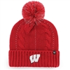 Wisconsin Badgers Womens 47 Brand Bauble Cuffed Po