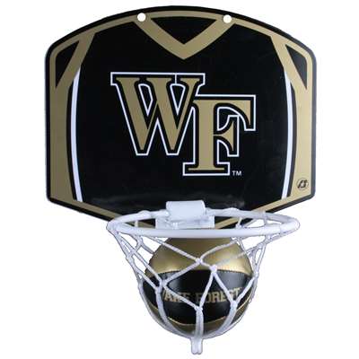 Wake Forest Demon Deacons Mini Basketball And Hoop Set