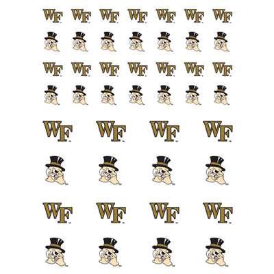 Wake Forest Demon Deacons Small Sticker Sheet - 2 Sheets