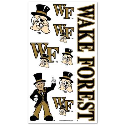Wake Forest Demon Deacons Temporary Tattoos