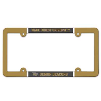 Wake Forest Demon Deacons Plastic License Plate Frame