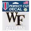 Wake Forest Demon Deacons Perfect Cut Decal - Alumni