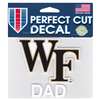 Wake Forest Demon Deacons Perfect Cut Decal - Dad