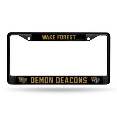 Wake Forest Demon Deacons Black License Plate Frame