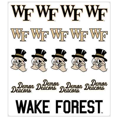 Wake Forest Demon Deacons Multi-Purpose Vinyl Sticker Sheet