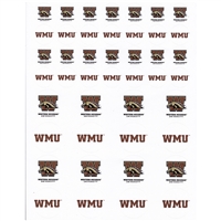 Western Michigan Broncos Small Sticker Sheet - 2 Sheets