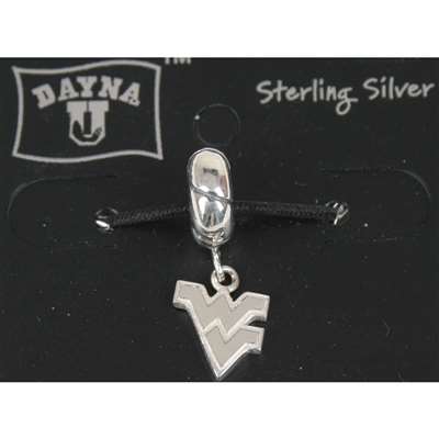 West Virginia Mountaineers Sterling Silver Charm Bead