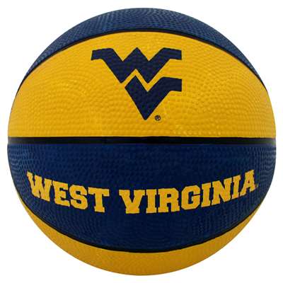 West Virginia Mountaineers Mini Rubber Basketball