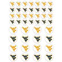 West Virginia Mountaineers Small Sticker Sheet - 2 Sheets