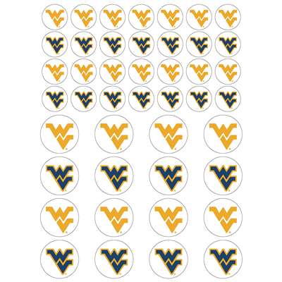 West Virginia Mountaineers Small Sticker Sheet - 2 Sheets