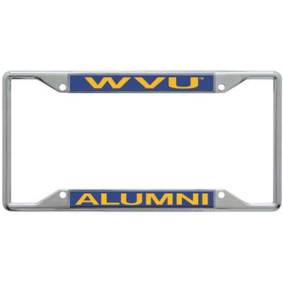 West Virginia Mountaineers Metal Alumni Inlaid Acrylic License Plate Frame