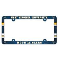 West Virginia Mountaineers Plastic License Plate Frame