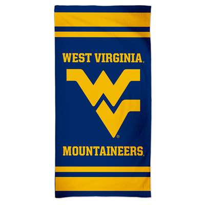 West Virginia Mountaineers Cotton Fiber Beach Towel