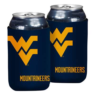West Virginia Mountaineers Oversized Logo Flat Coozie