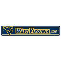 West Virginia Mountaineers Plastic Street Sign