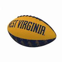 West Virginia Mountaineers Rubber Repeating Football