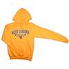 West Virginia Hooded Sweatshirt - West Virginia Arched Over "mountaineers" - By Champion - Gold