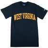 West Virginia T-shirt - West Virginia Arched - By Champion - Marine Navy
