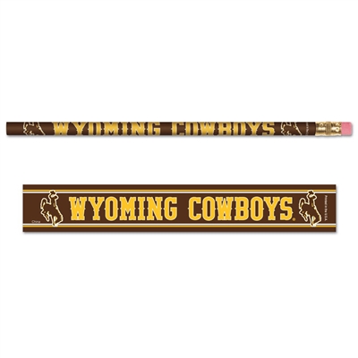 Wyoming Cowboys Pencil - 6-pack