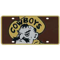 Wyoming Cowboys Full Color Mega Inlay License Plate