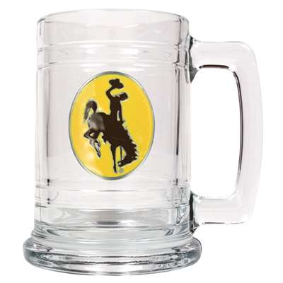 Wyoming Cowboys 16oz Glass Tankard