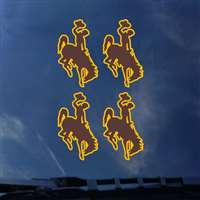 Wyoming Cowboys Transfer Decals - Set of 4