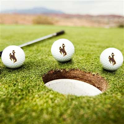 Wyoming Cowboys Golf Balls - Set of 3