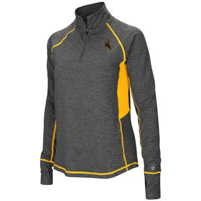 Wyoming Cowboys Women's Colosseum Sabre 1/4 Zip Pullover