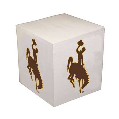 Wyoming Cowboys Sticky Note Memo Cube - 550 Sheets