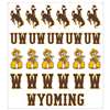 Wyoming Cowboys Multi-Purpose Vinyl Sticker Sheet