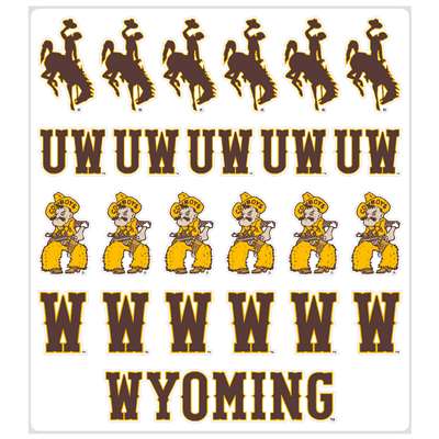 Wyoming Cowboys Multi-Purpose Vinyl Sticker Sheet