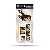 Wyoming Cowboys Double Up Die Cut Decal Set