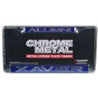 Xavier Musketeers Metal Alumni Inlaid Acrylic License Plate Frame