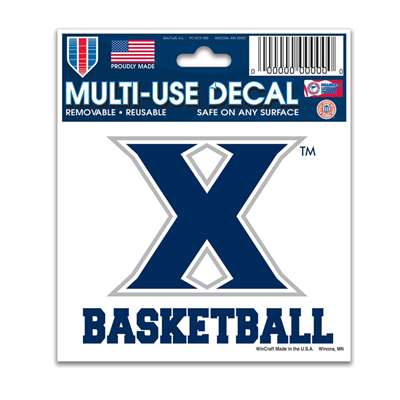 Xavier Musketeers Decal 3" X 4" - Basketball