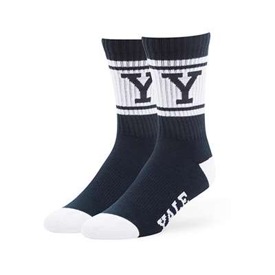Yale Bulldogs 47 Brand Duster Crew Socks